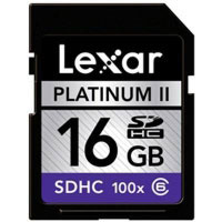 16GB Lexar Platinum II 100x SDHC (LSD16GBSBEU100)